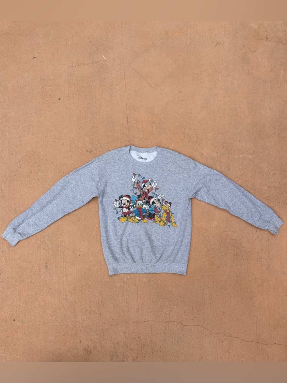 Disney Gray Crewneck Unisex Sweater